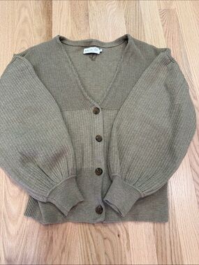 Solid Citizen Equestrian Grace Cardigan in Buckskin, size small